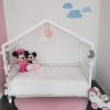 solid wood house shape kids bed frame