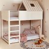solid wood bunk bed noe with roof