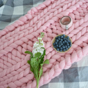 chunky small blanket for kids room