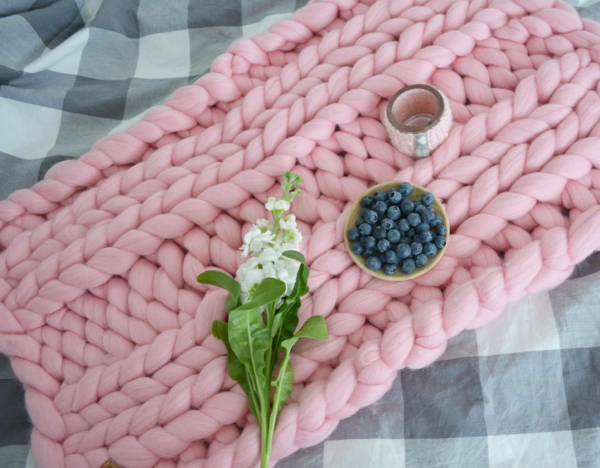 chunky small blanket for kids room