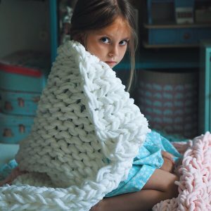 chenille blanket kid