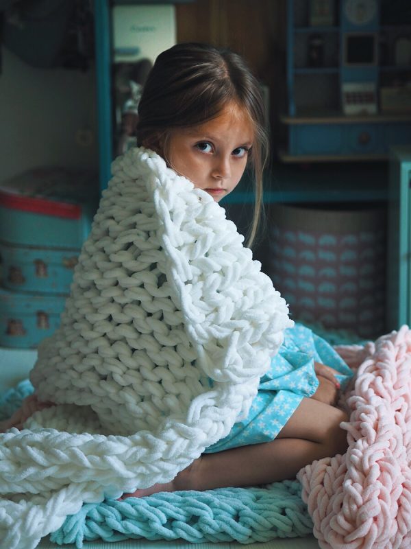chenille blanket kid