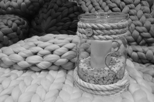 personalised medium candle kids