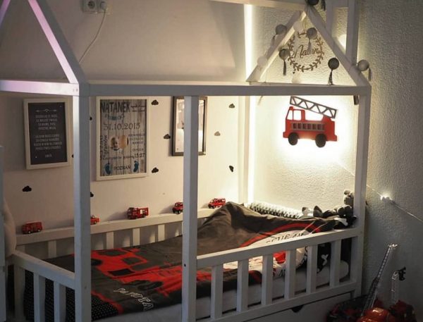 fire engine bedside lamp for kids