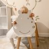 wood hippo shaped kids chair