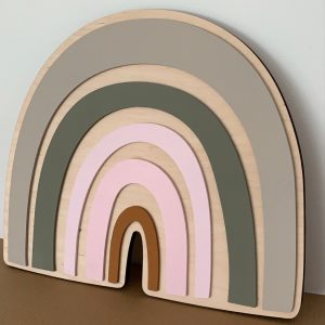 rainbow shape kids room bedside lamp