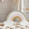 rainbow with clouds bedside lamp for kids room