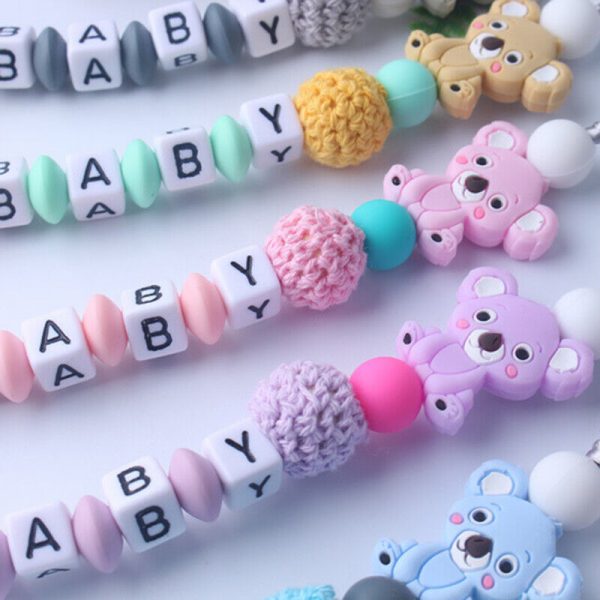 personalised dummy clip babies